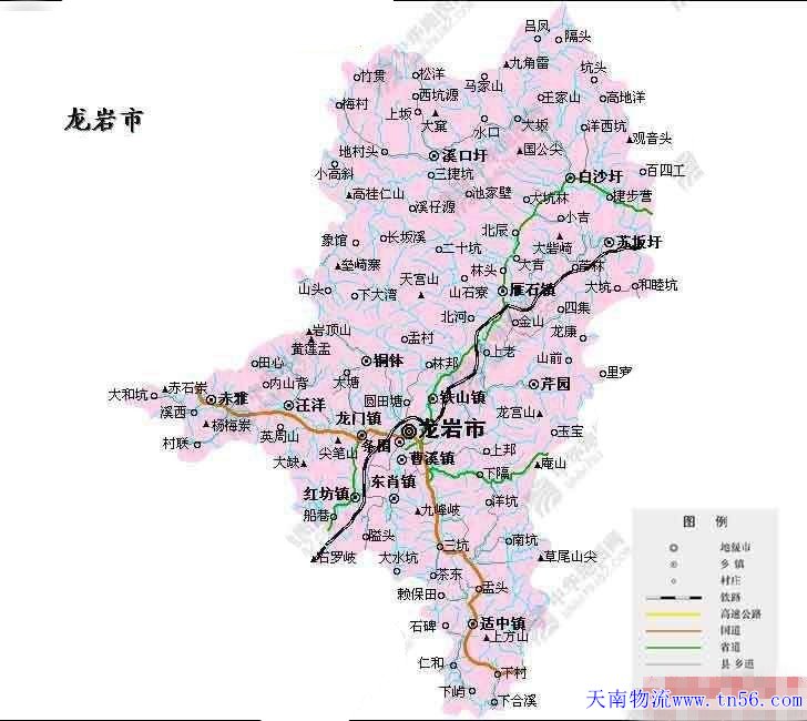 東莞到龍巖市地圖 www.zjxkcy.com