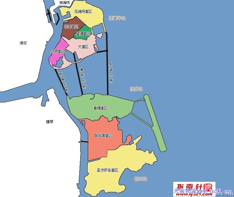 東莞到澳門(mén)物流地圖